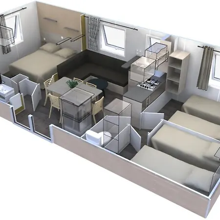 Mobilhome 3 فندق Bias (Landes)